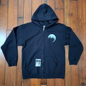 Dimension 20 Gauntlet at the Garden Hoodie Adult L Black Zip Sweatshirt NEW